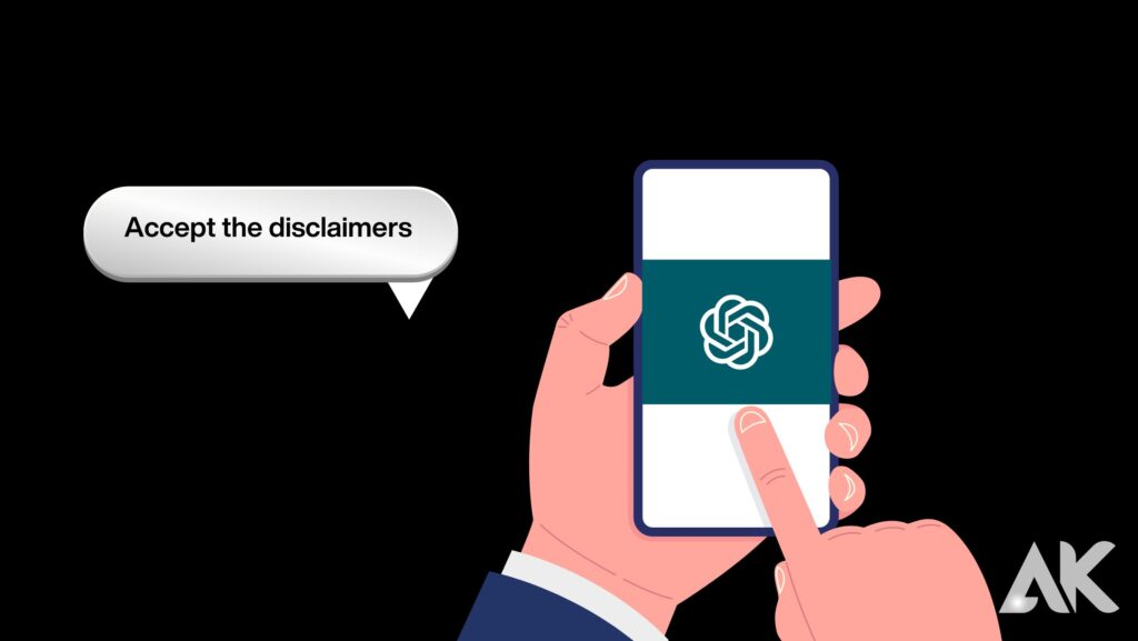 2. Accept the disclaimers from ChatGPT