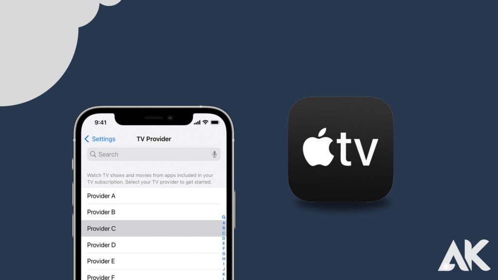 The iPhone's watch Apple TV app allows you to connect apps and add your TV provider.