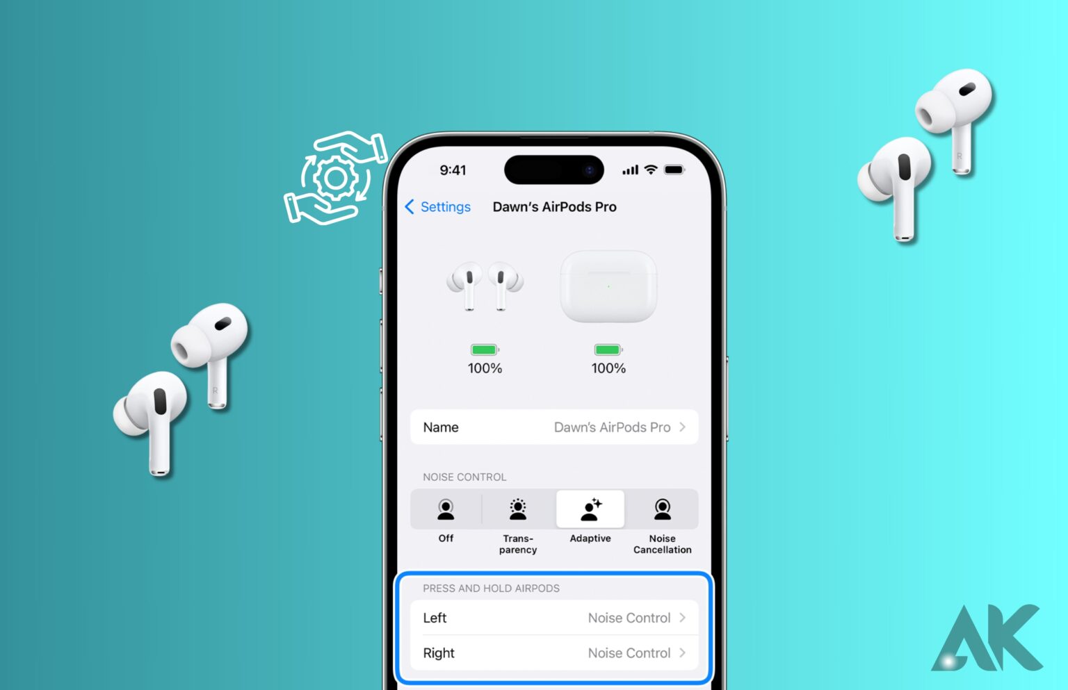 How to change AirPods settings