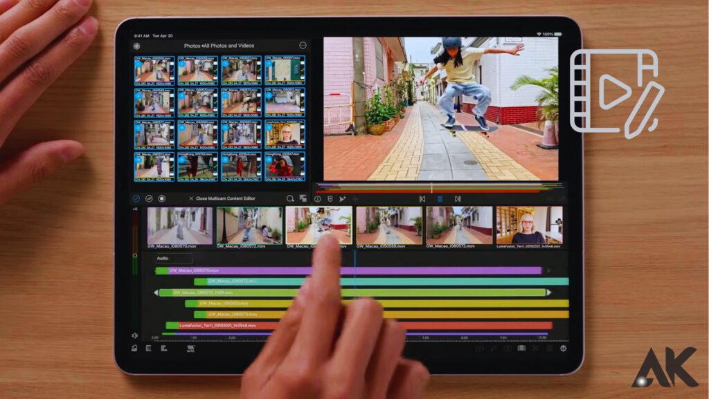 Samsung Galaxy Tab S8: Precision video editing