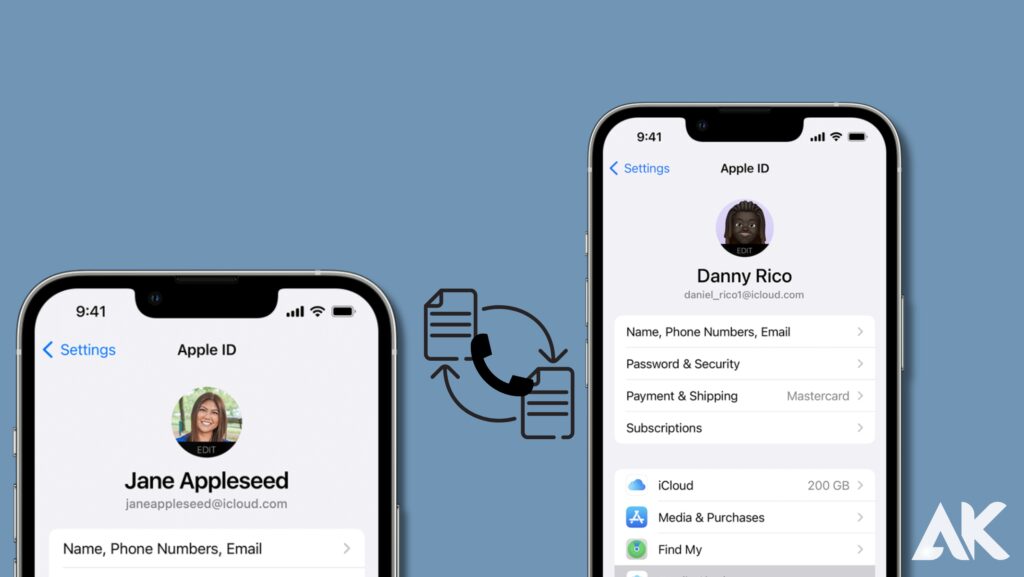 Transferring Contacts from an iPhone to an iPhone with a Different Apple ID