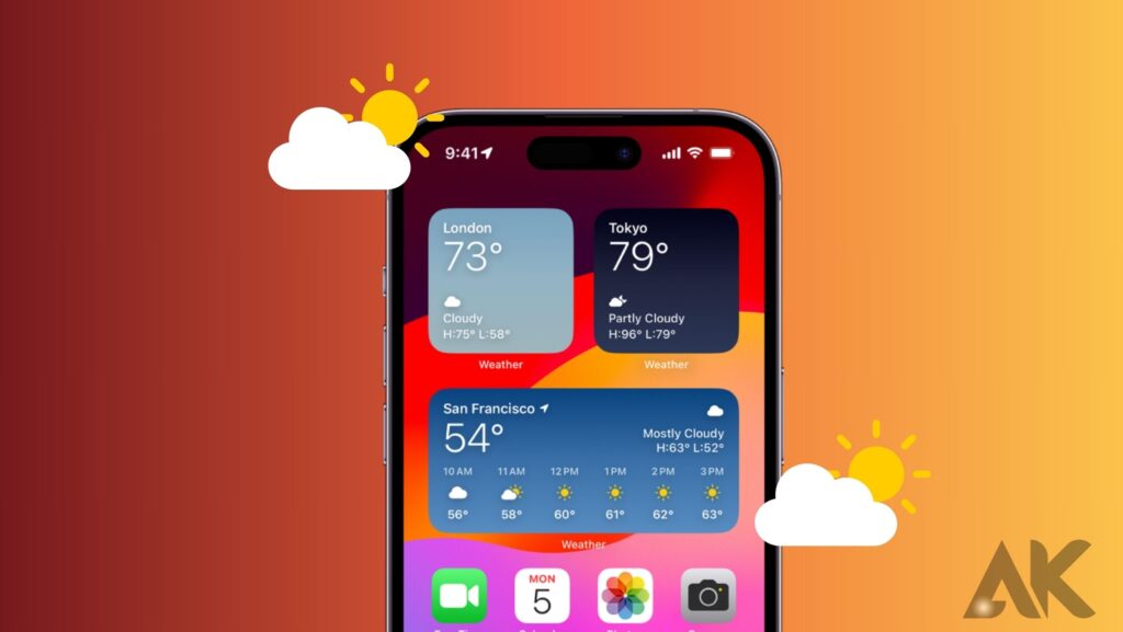 Updated weather widget