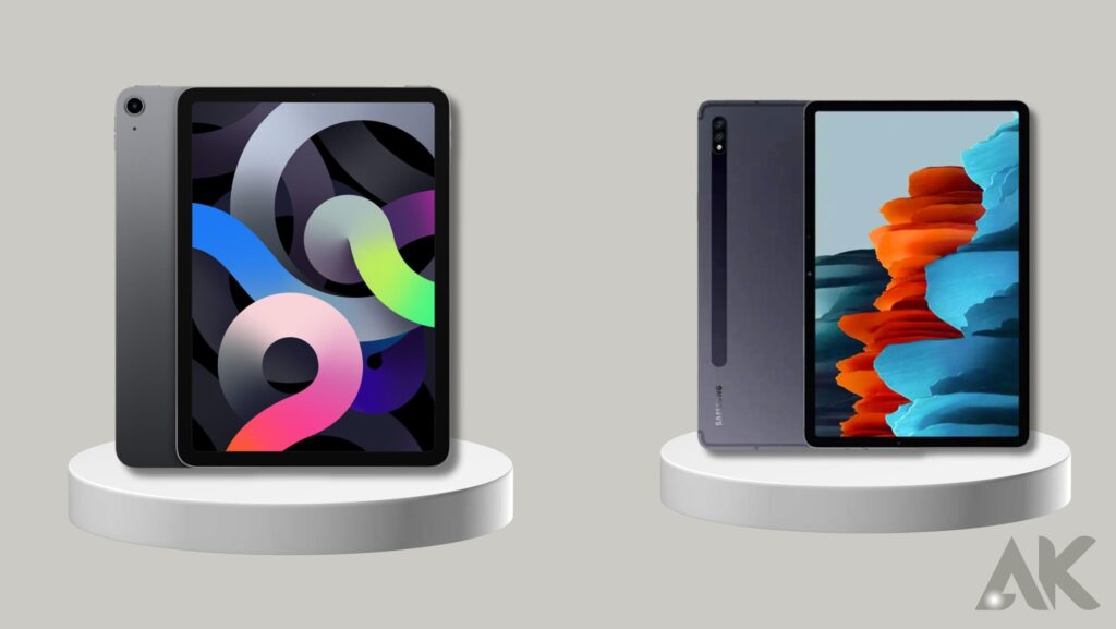 iPad Air 5 vs. Galaxy Tab S8: design