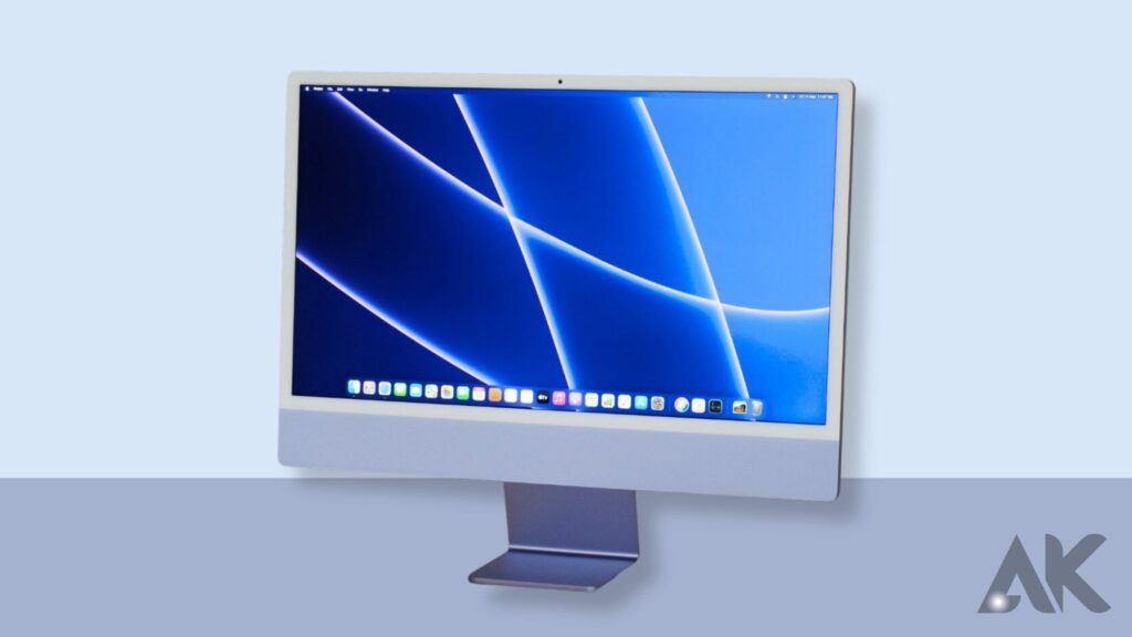 An updated 24-inch iMac desktop computer
