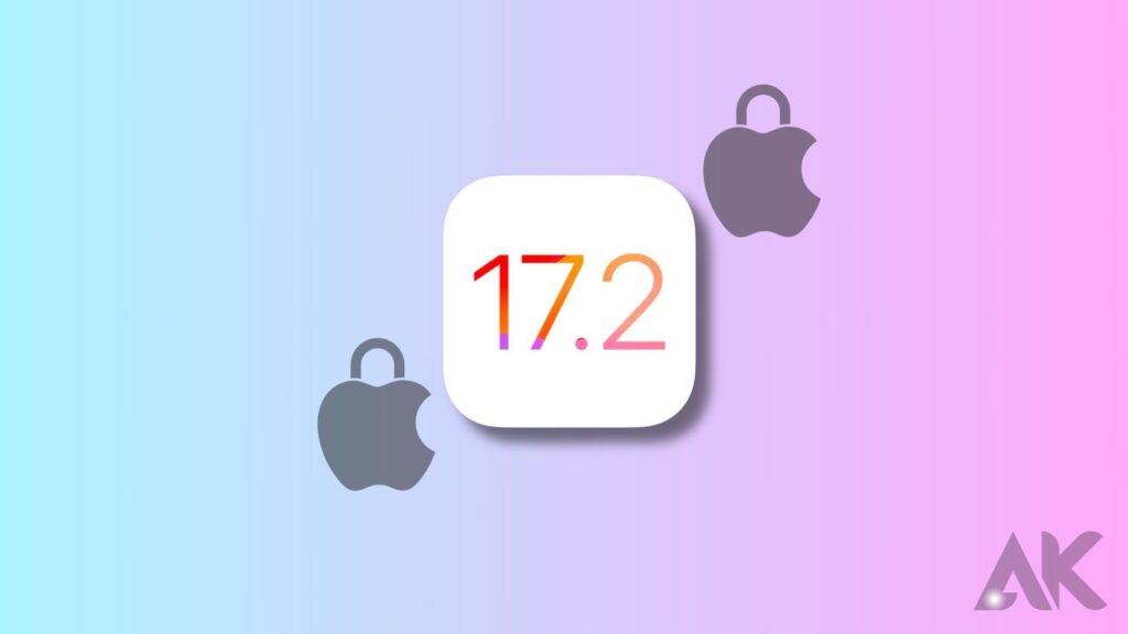 Apple update to iOS 17.2 Security