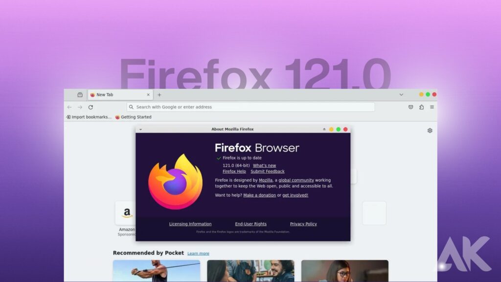 Firefox 121.0: major changes