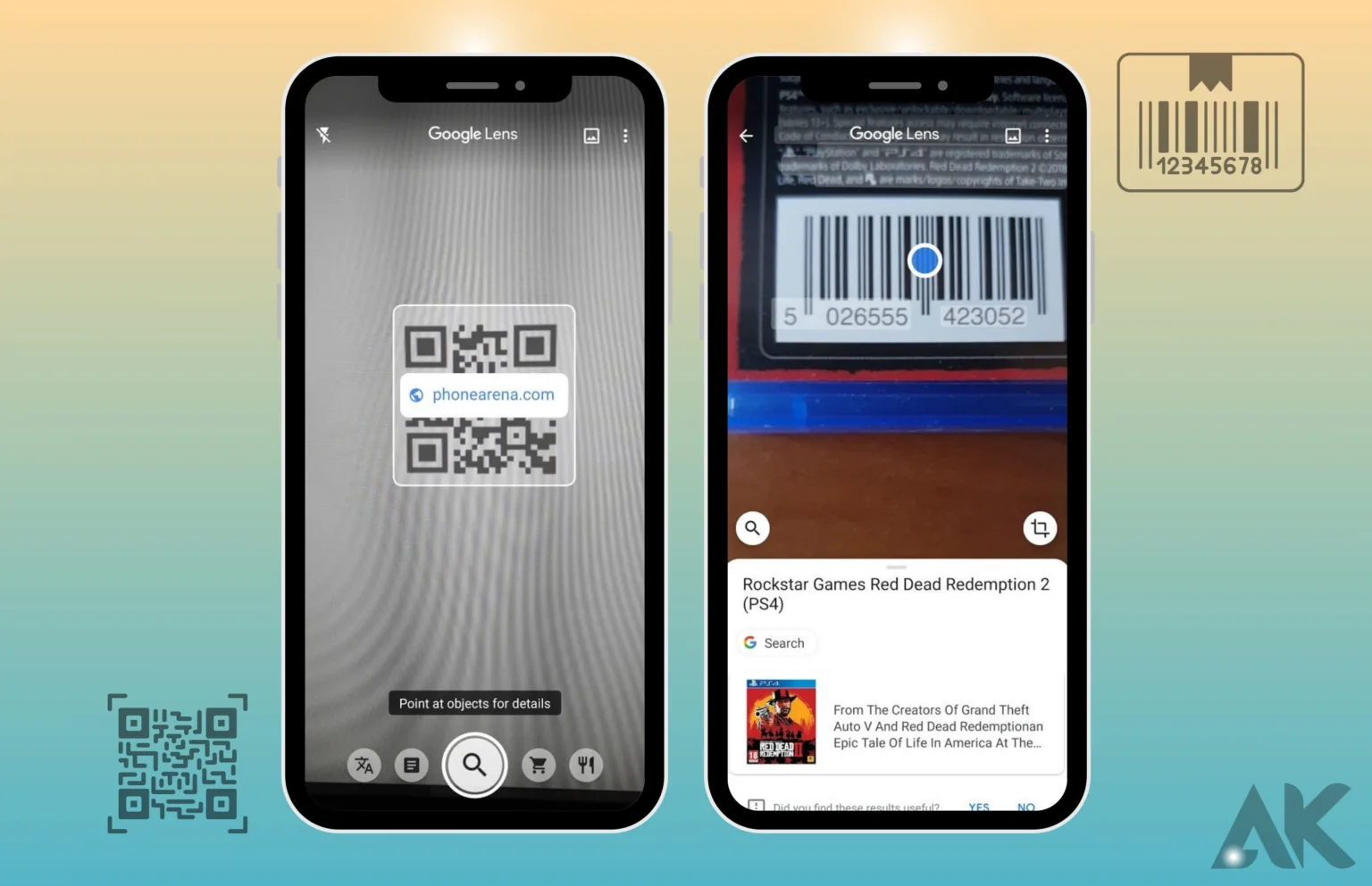 Google Lens AI's QR Code and Barcode