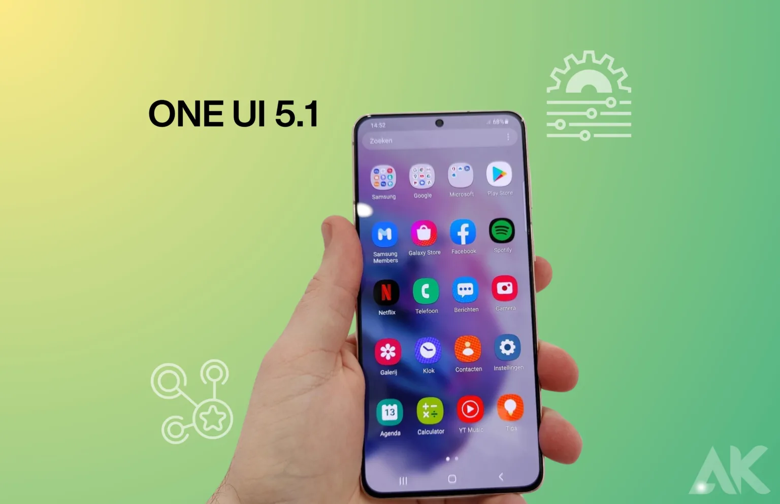 Samsung A55 software and UI (One UI 5.1)