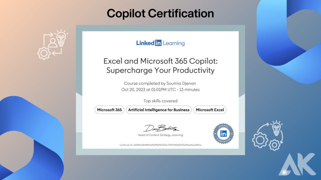 Copilot certification