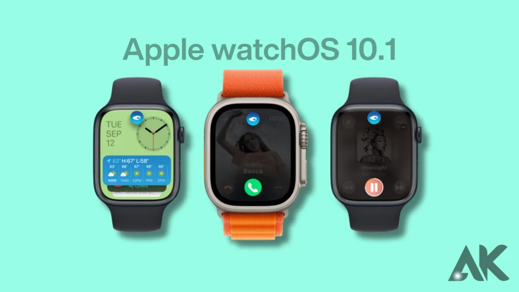 Apple WatchOS 10.1.1 features