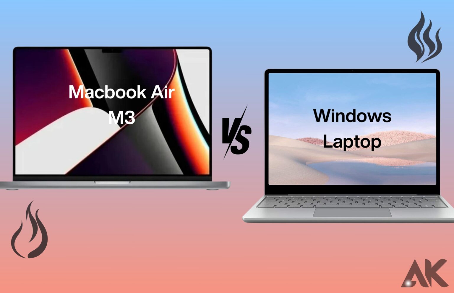 Macbook Air M3 13 inch vs Windows Laptop: Mac vs PC Showdown