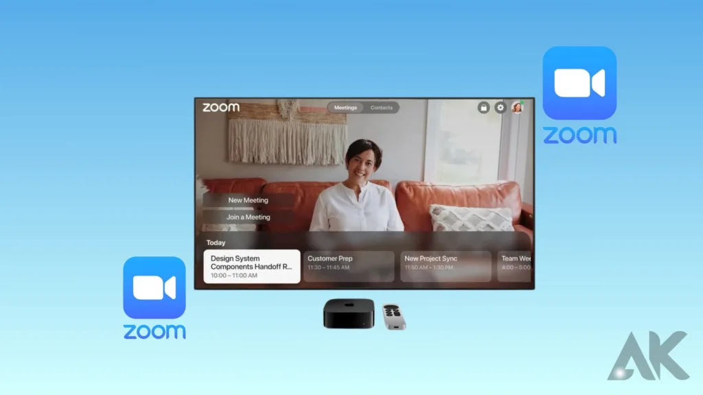 Zoom on Apple TV:Navigating the Zoom Interface.