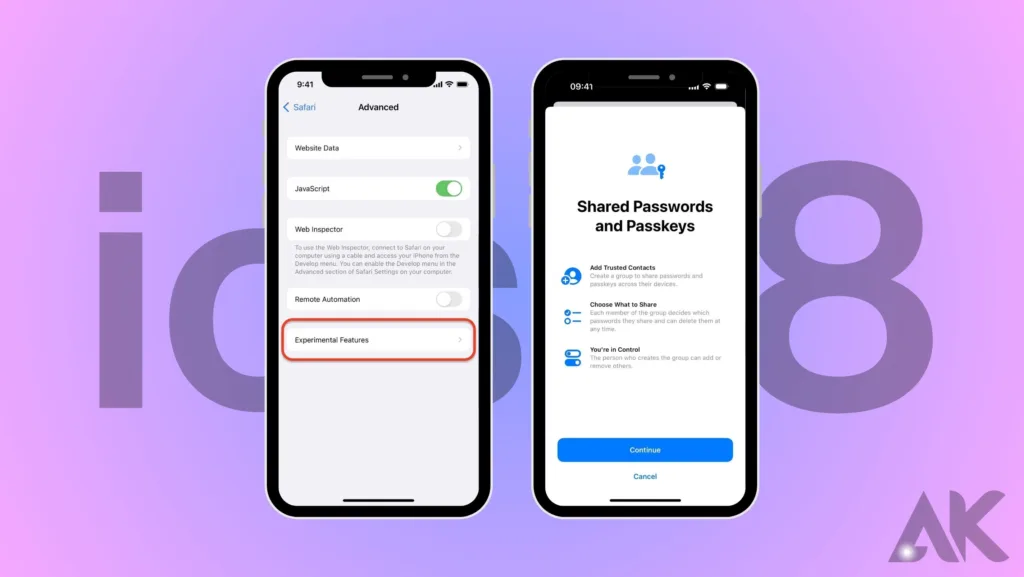 iPhone 16 software features (iOS 18):Safari and Passkeys