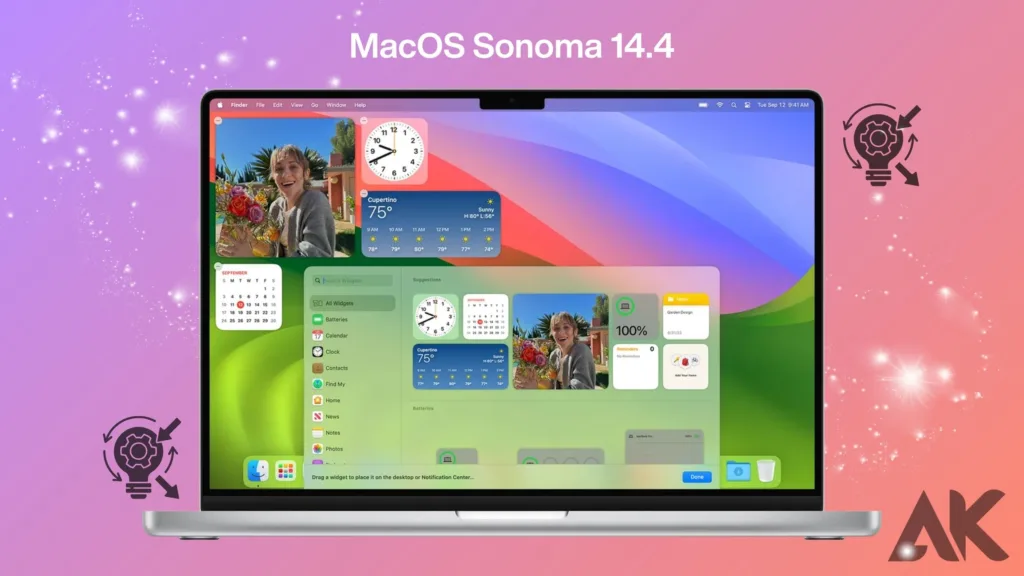 macOS 14.4 Sonoma reflects
