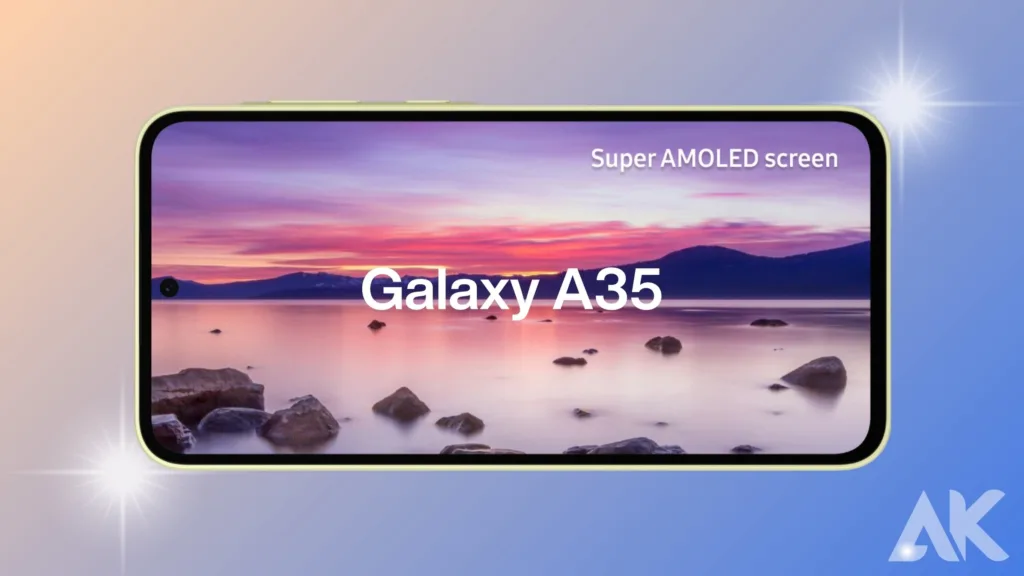 Samsung A35 display
