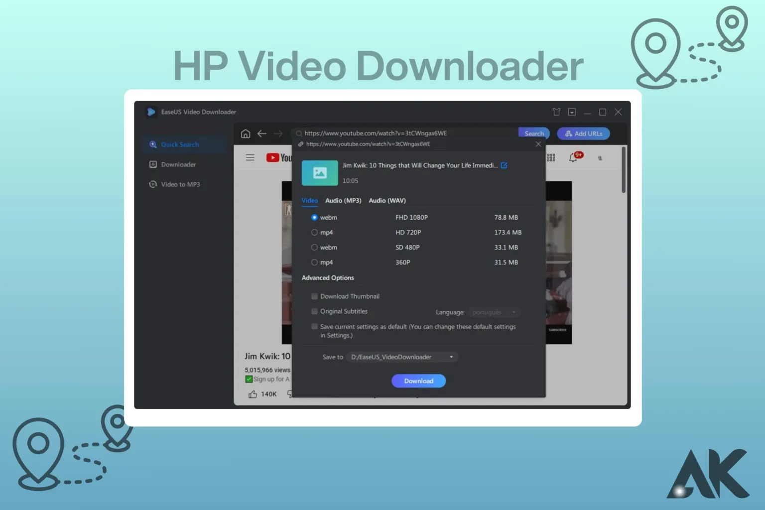 Free video downloader HP