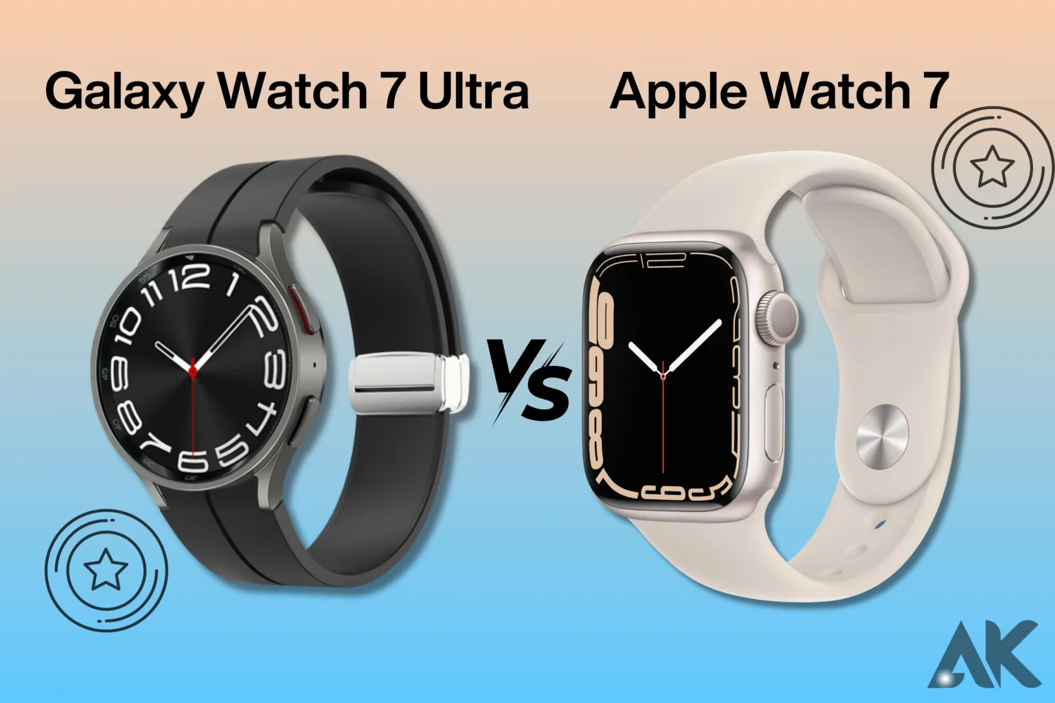 Galaxy Watch 7 Ultra vs Apple Watch 7