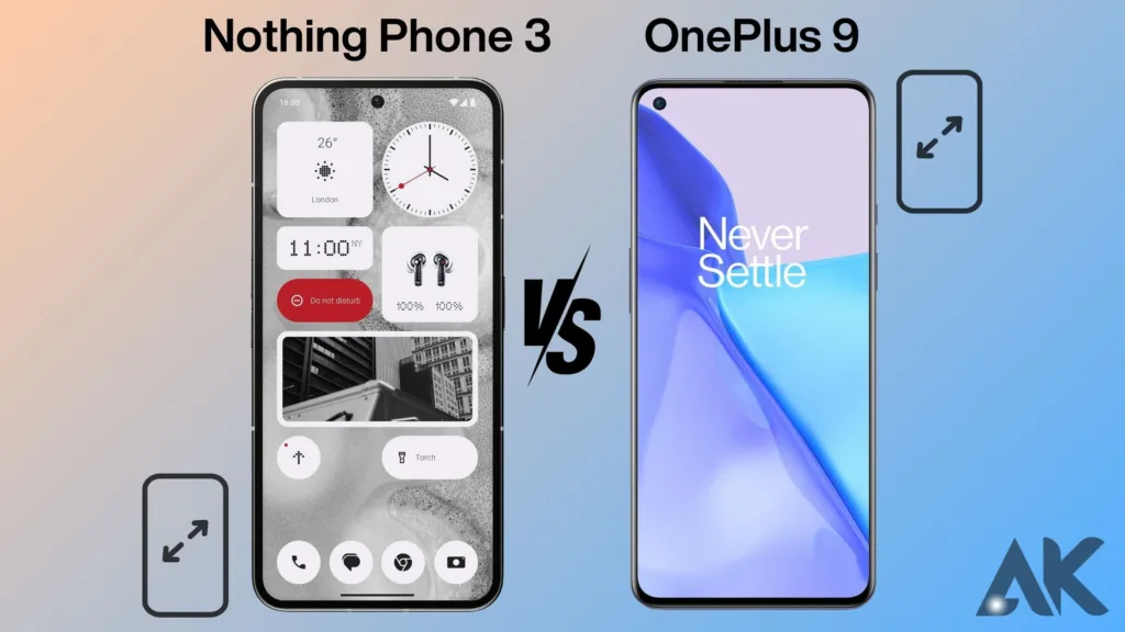 Nothing Phone 3 vs OnePlus 9