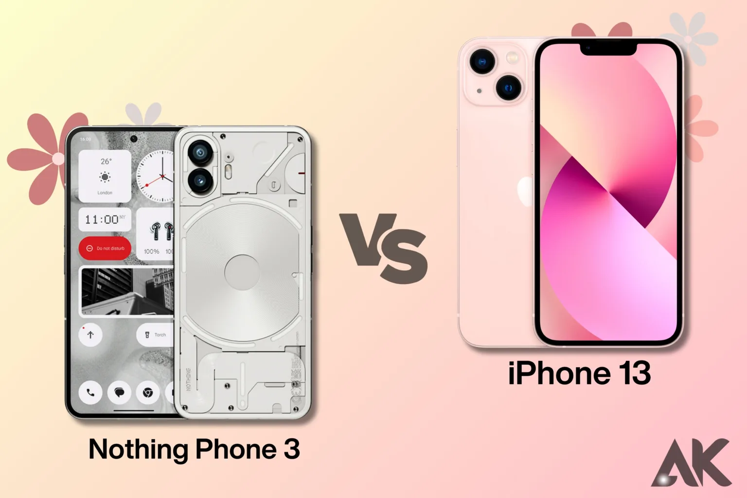 Nothing Phone 3 vs iPhone 13
