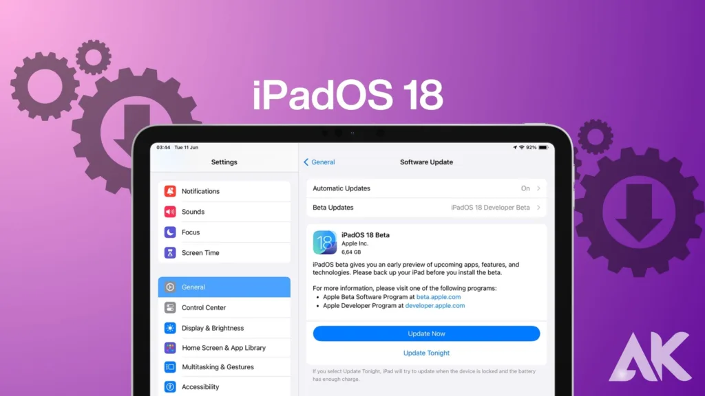 iPadOS 18 installation guide