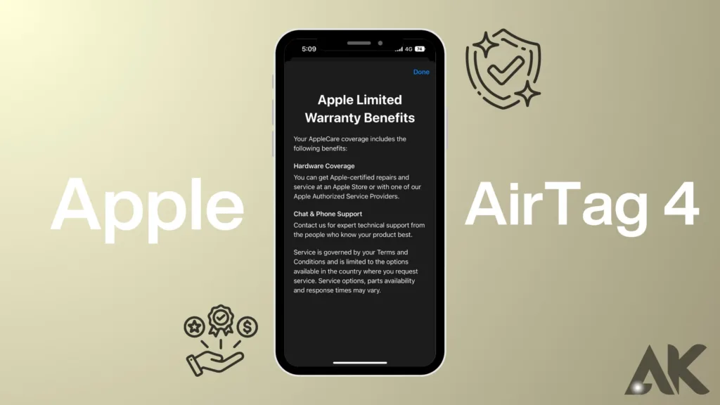 Apple AirTag 4 warranty