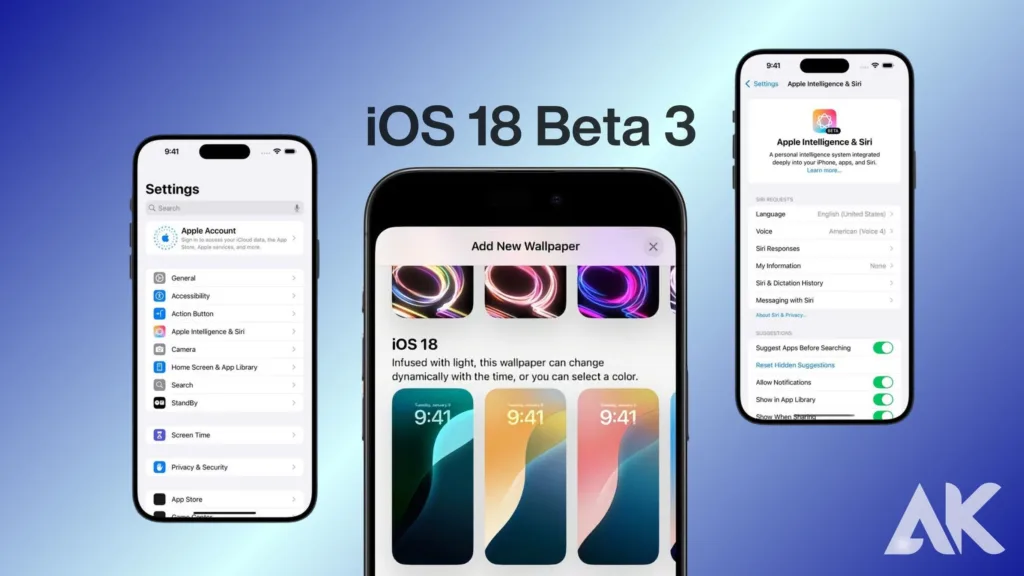 IOS 18 Beta 3 release date