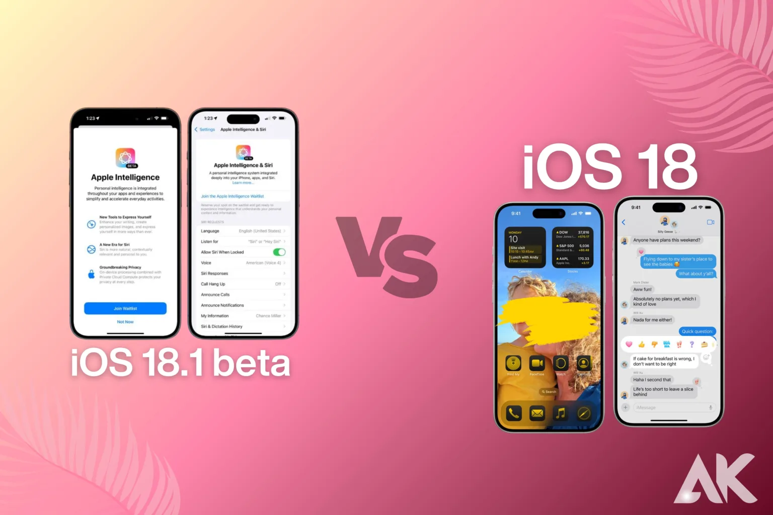 iOS 18.1 Beta vs. iOS 18 An In-Depth Analysis of New Features