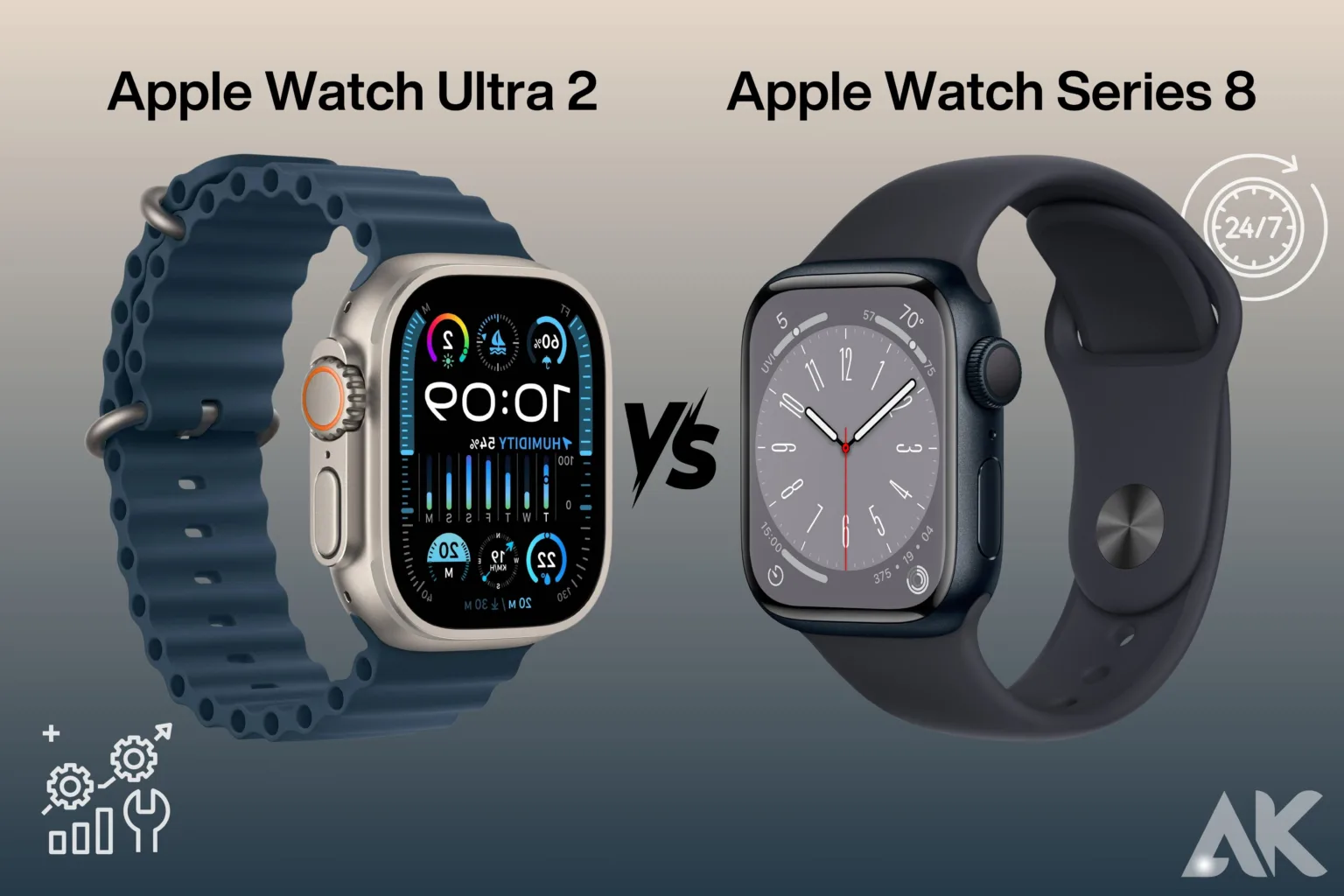 Apple Watch Ultra 2 vs Series 8