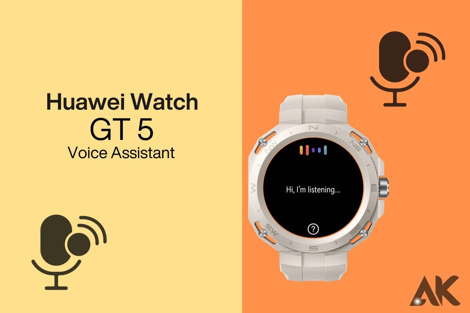 Huawei Watch GT 5 voice assistant