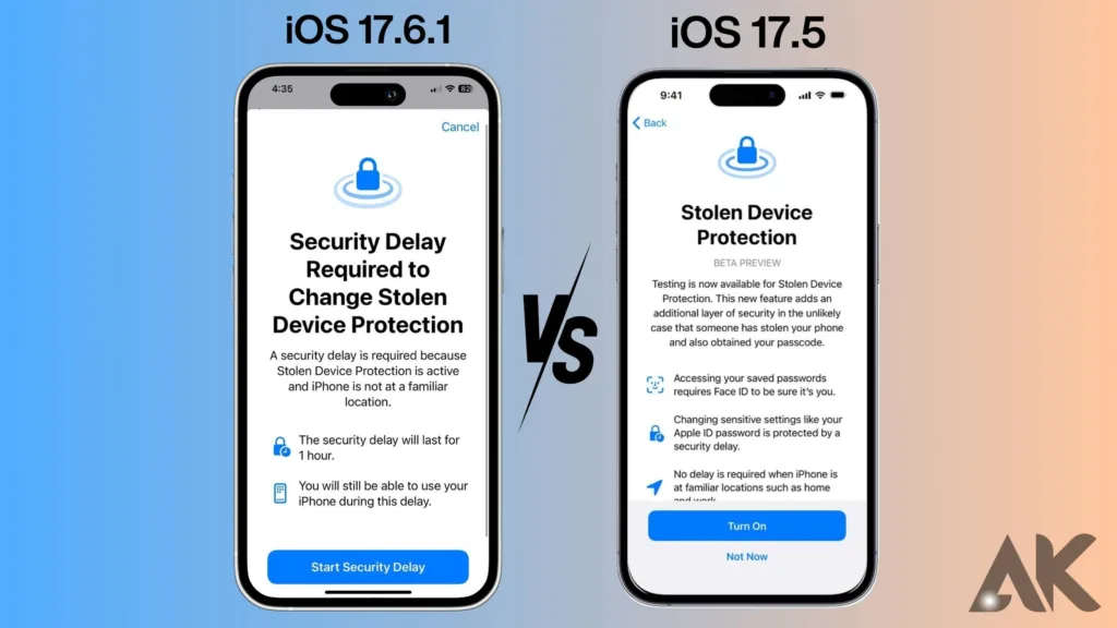 iOS 17.6.1 vs iOS 17.5