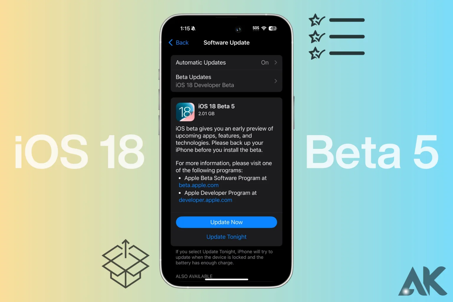 iOS 18 beta 5 release date