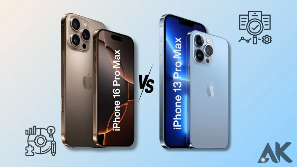 compare iphone 13 pro and iphone 16 pro max