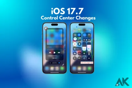 iOS 17.7 Control Center Changes