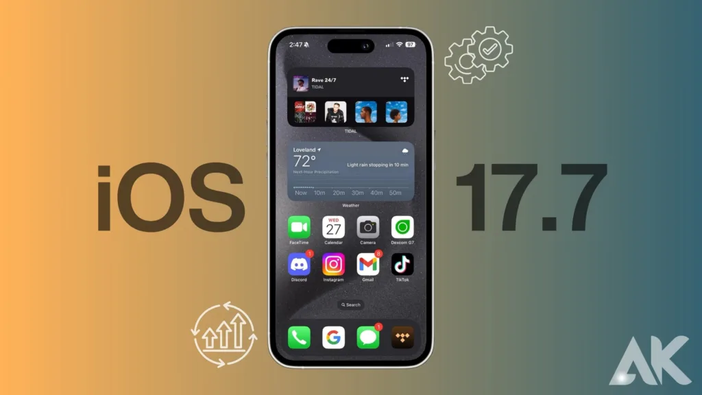 iOS 17.7 features