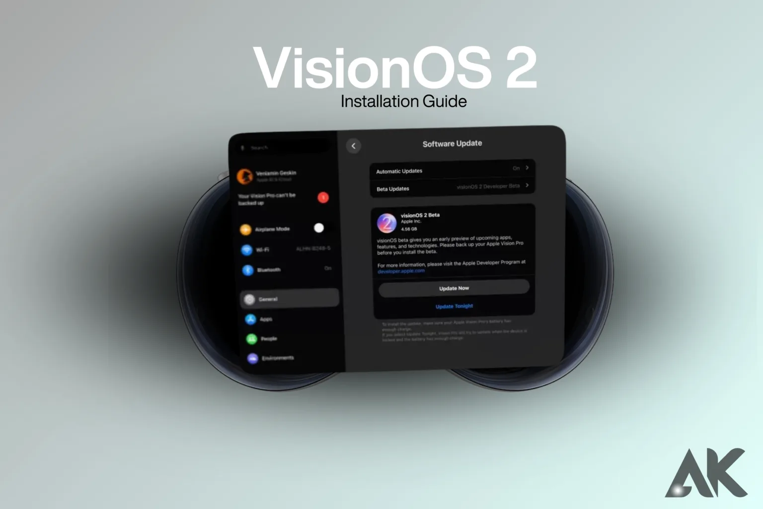 Vision OS 2 installation guide