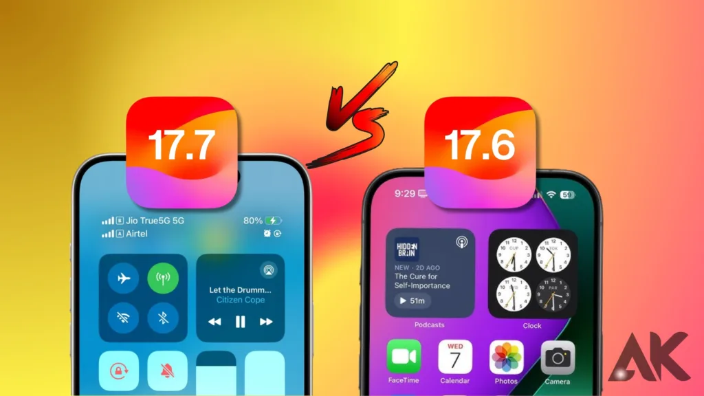 iOS 17.7 vs iOS 17.6