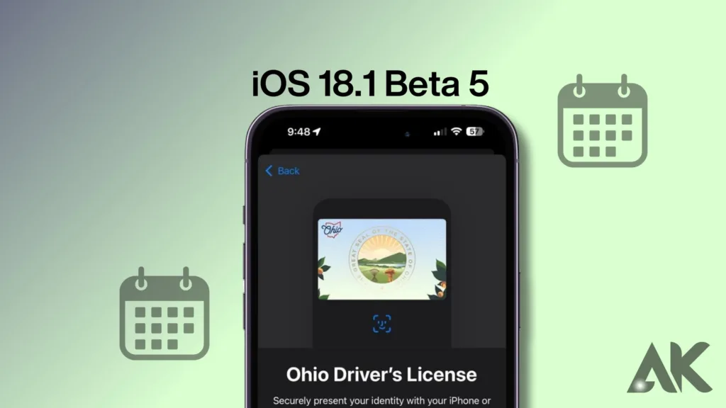 IOS 18.1 Beta 5 release date