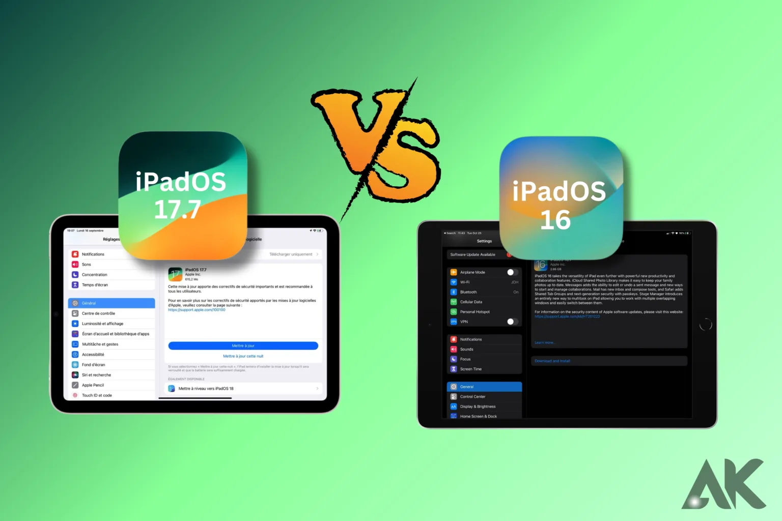 iPadOS 17.7 vs iPadOS 16