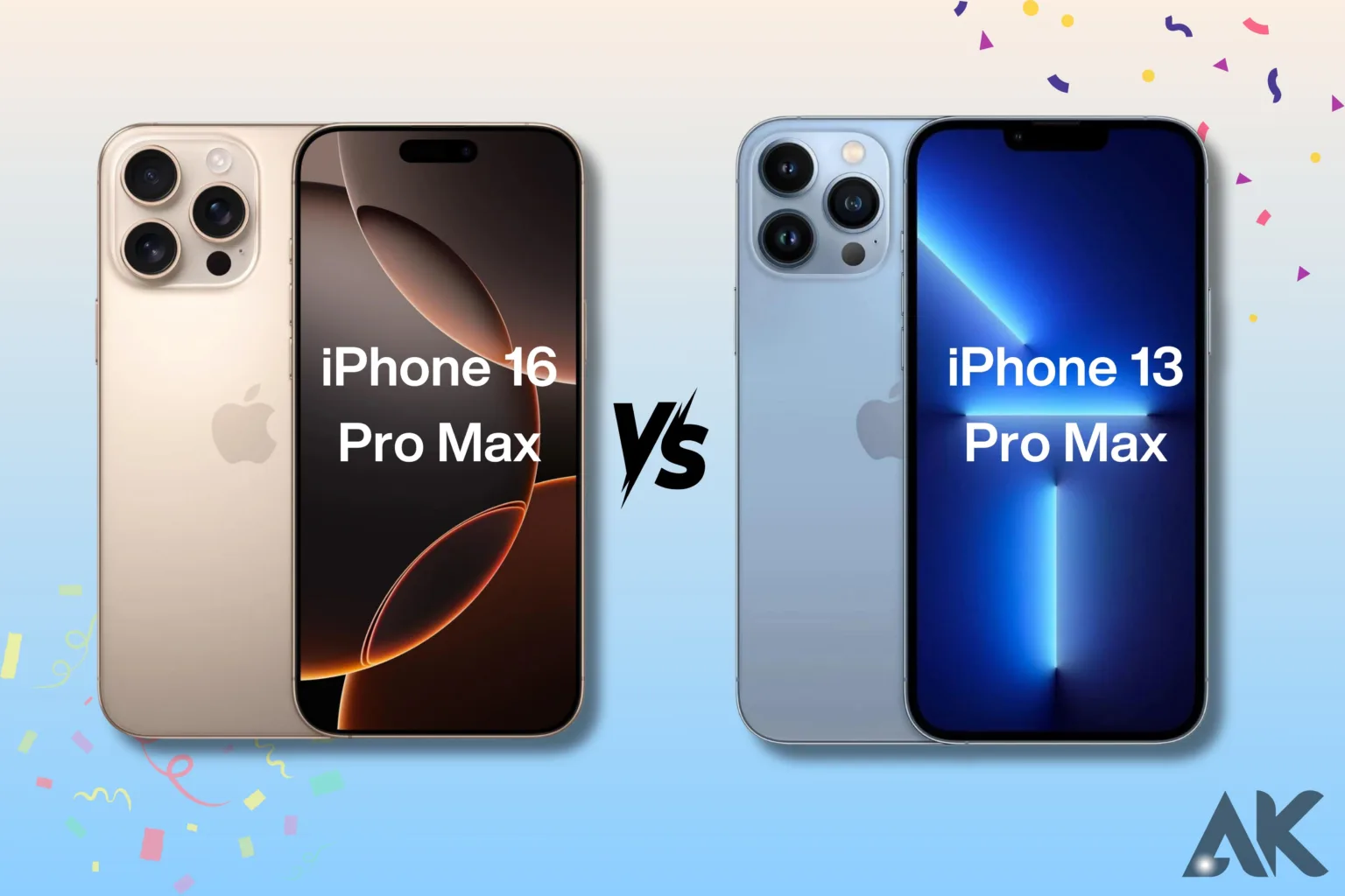 iPhone 16 Pro Max vs iPhone 13 Pro Max A Color Comparison