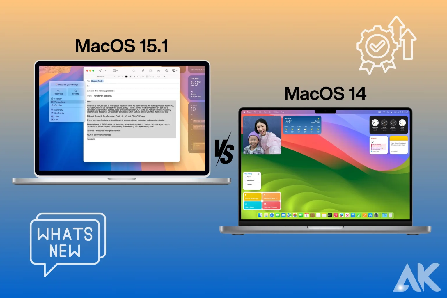 macOS 15.1 vs macOS 14