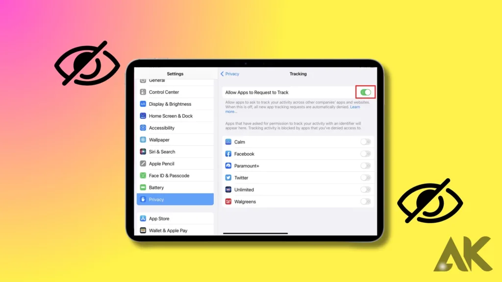 IPadOS 18.2 privacy settings