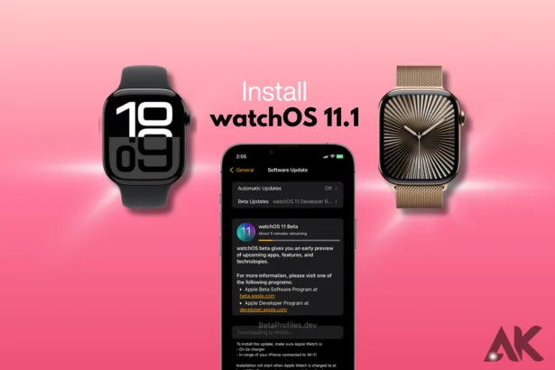 how to install watchOS 11.1