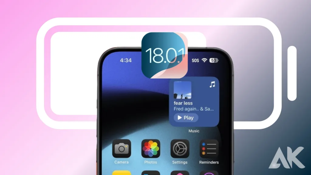 IOS 18.0.1 performance improvements