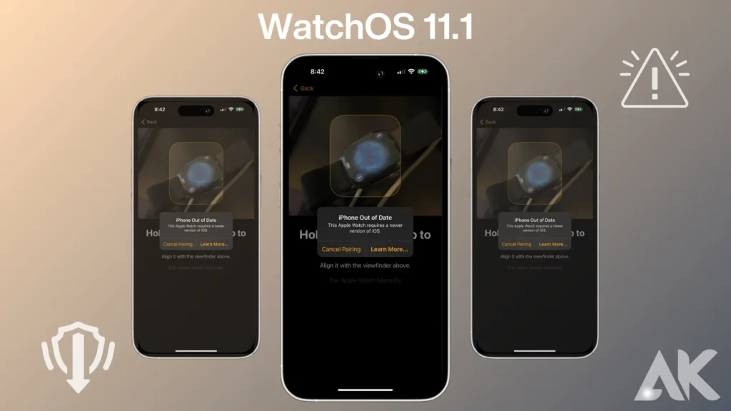 How to downgrade watchOS 11.1