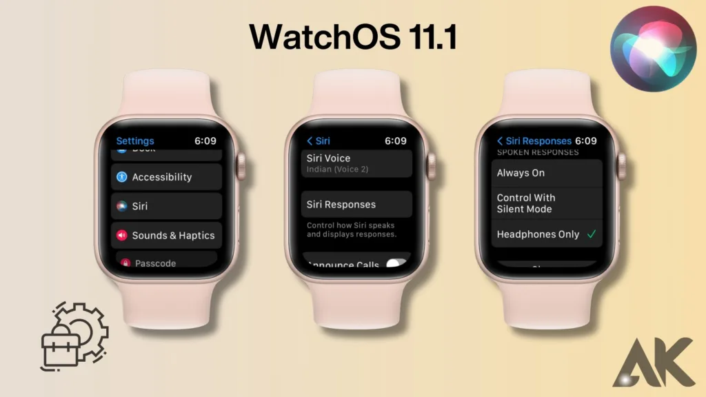 WatchOS 11.1 Siri improvements