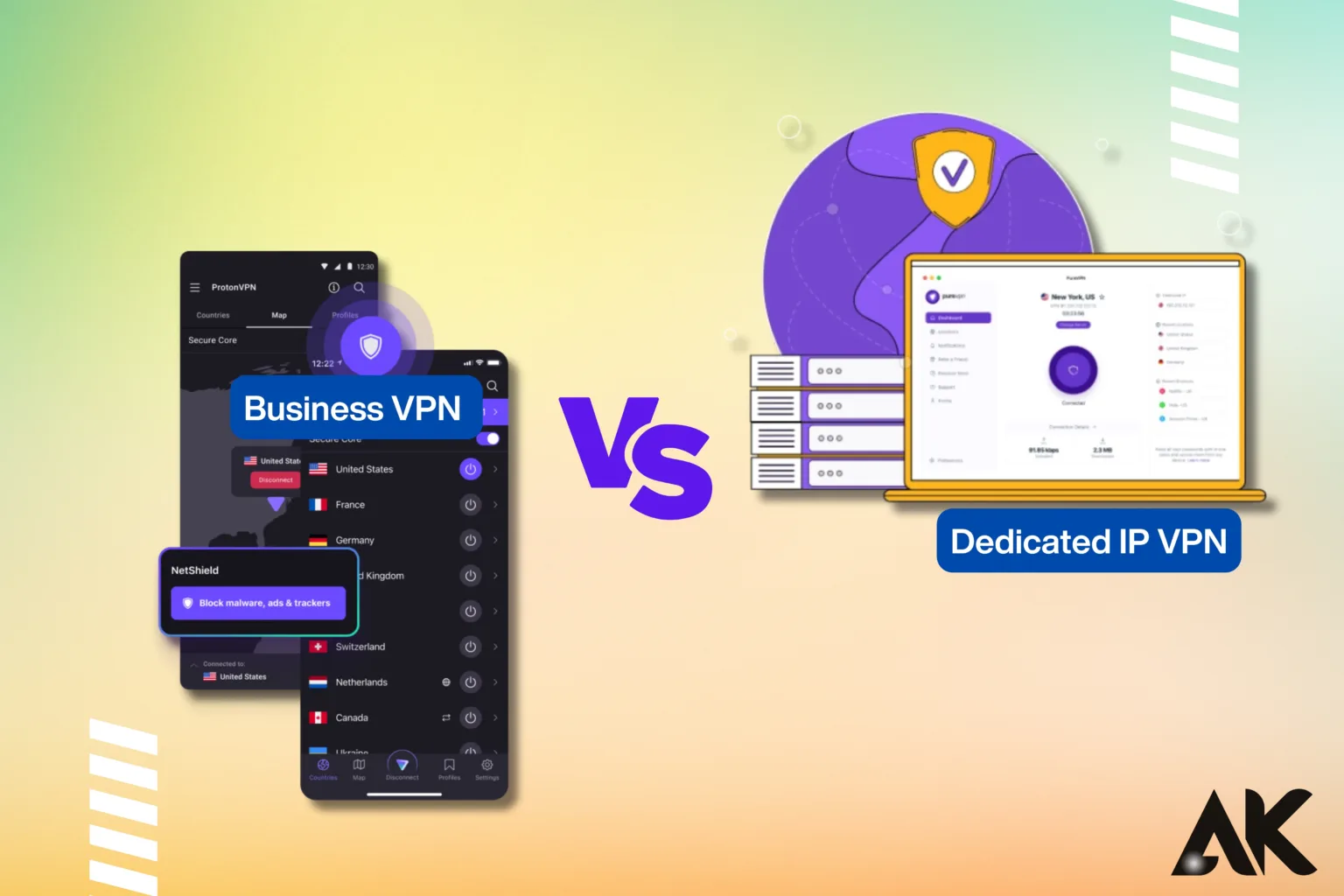 Business VPN vs dedicated IP VPN