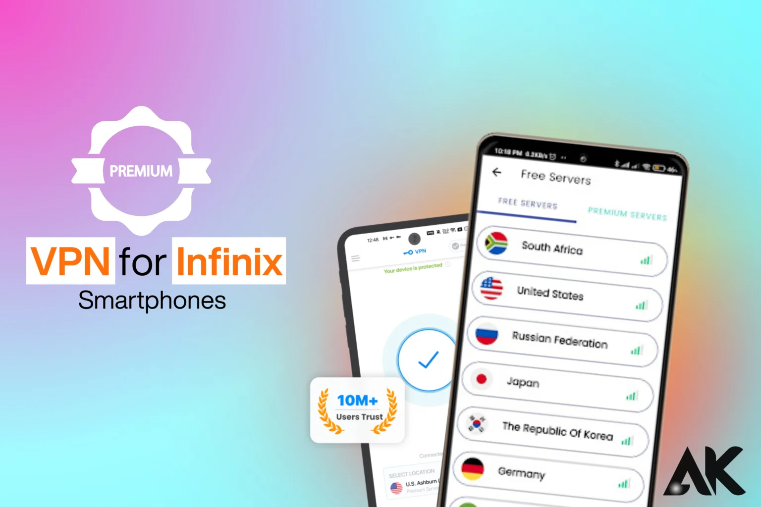 Premium VPN for Infinix smartphones