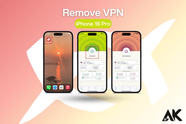 Remove VPN iPhone 16 Pro