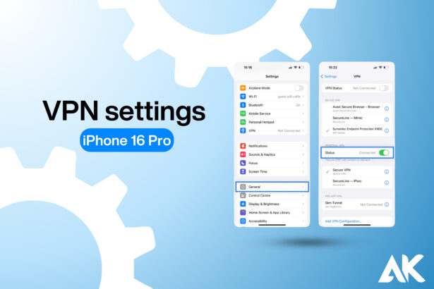 VPN settings iPhone 16 Pro