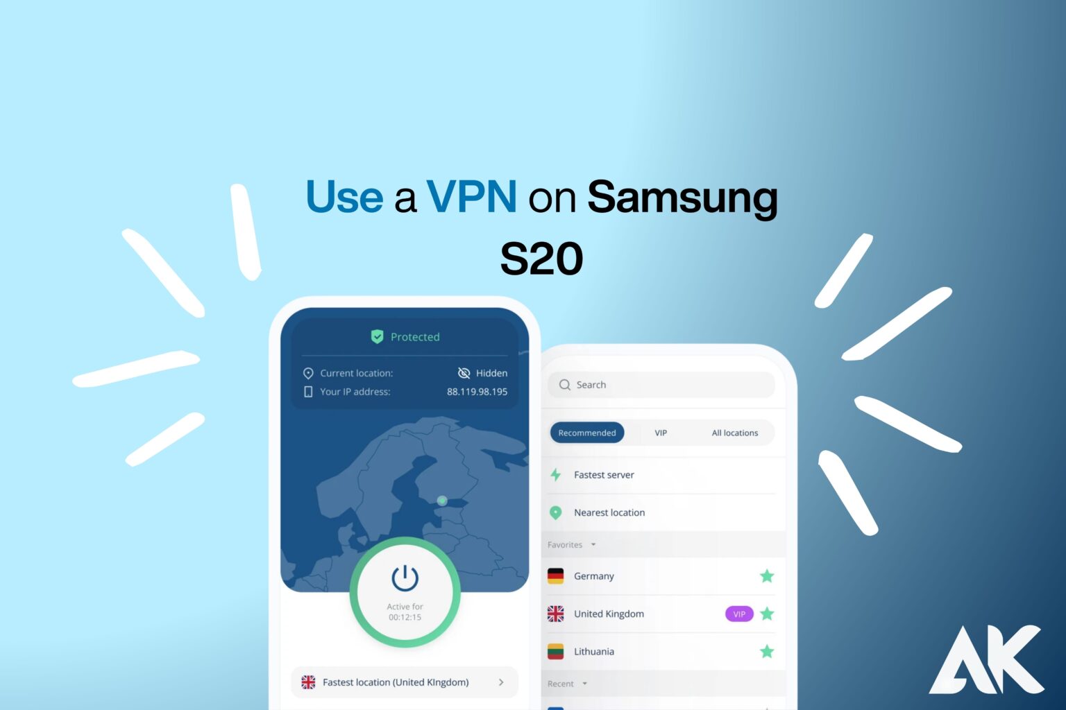 Why use a VPN on Samsung S20